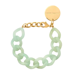 Sale Vanessa Baroni Mini Flat Chain Bracelet - Jade