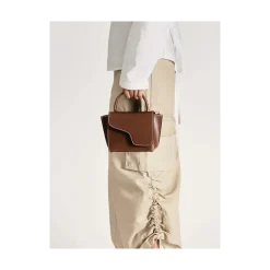 Best ATP Atelier Montalcino Leather Mini Handbag - Cannella
