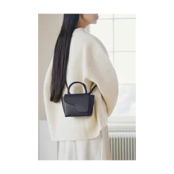 Discount ATP Atelier Montalcino Leather Mini Handbag - Black