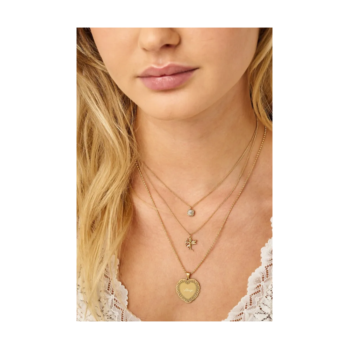 Discount My Jewellery Necklace Cupid - 1200 Gold