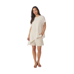 Neo Noir Nerita Asymmetric Blouse - Off White