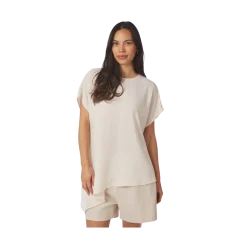 Neo Noir Nerita Asymmetric Blouse - Off White