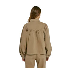 Online Norr Ninni denim shirt - Dark Sand