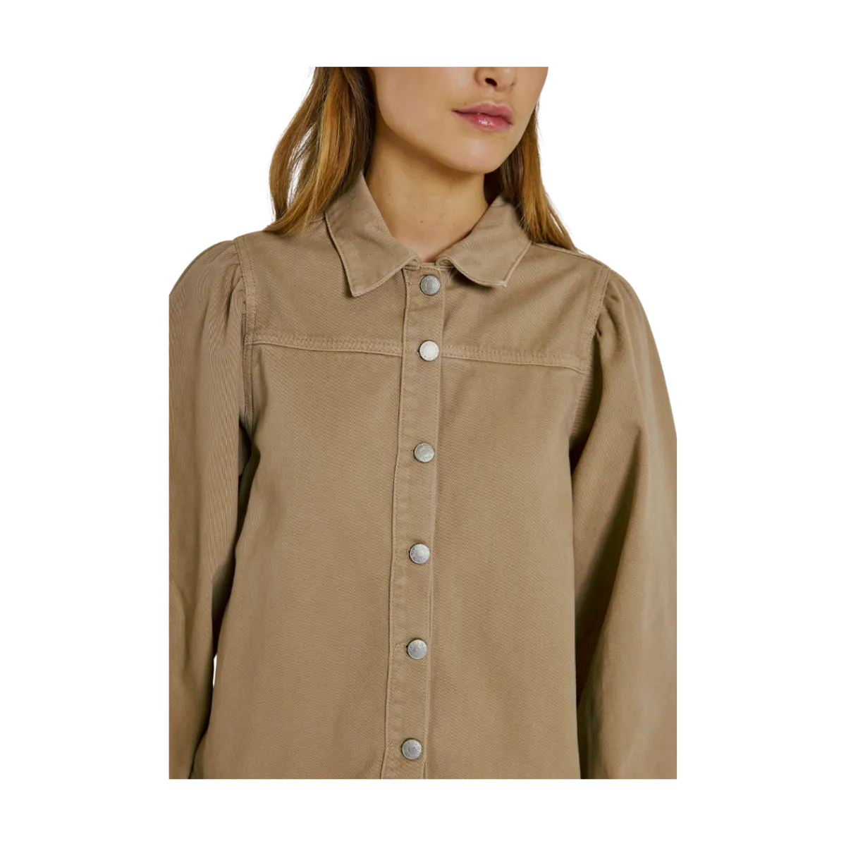 Online Norr Ninni denim shirt - Dark Sand