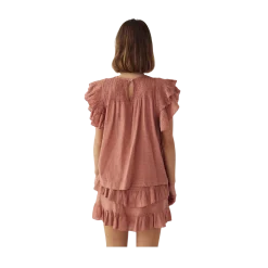Outlet Noella N-MAURA BLOUSE - RED CLAY