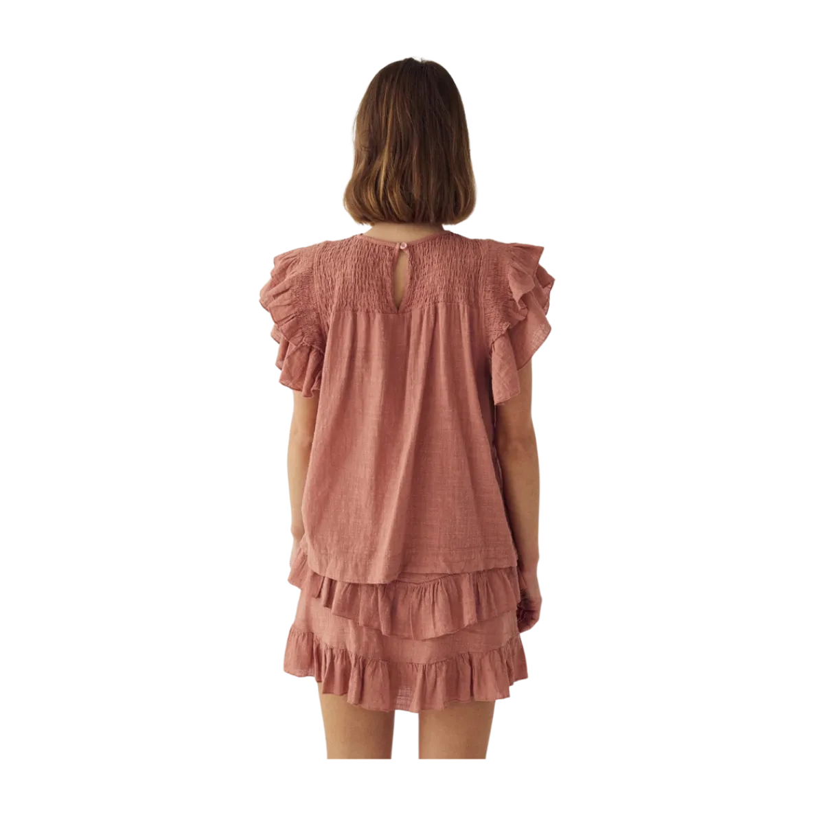 Outlet Noella N-MAURA BLOUSE - RED CLAY