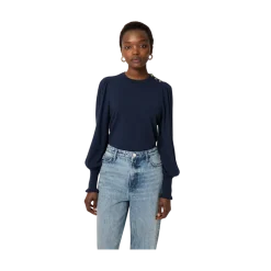 Clearance Fabienne Chapot NOO olly Balloon Pullover - After idnight Blue