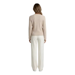 Clearance Veronica Virta Nova down knitted jacket - BEIGE