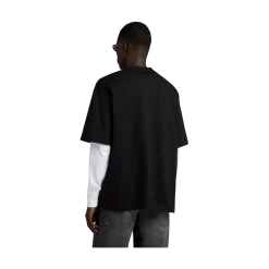 Clearance G-star raw Old chool Logo Overized Tee - Black