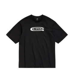 Clearance G-star raw Old chool Logo Overized Tee - Black