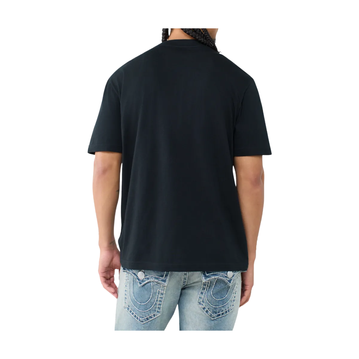 Clearance True Religion Painted Brick Buddha Tee - Jet Back