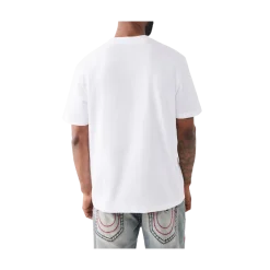 Clearance True Religion Painted Brick Buddha Tee - Optic White