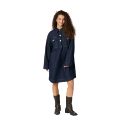 Discount Neo Noir Paras Denim Dress - Dark Blue