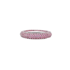 Best LUV AJ Pave Amalfi Ring - Pink