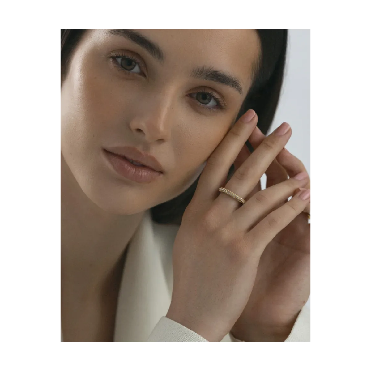 Outlet Mockberg Pavé Eternal Gold Ring - gold