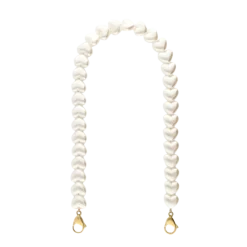 Hot My Jewellery Phone cord pearl hearts - 1200 Gold