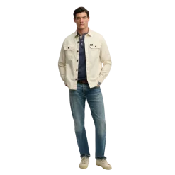 Discount Superdry 2 Pocket Overhirt - Oatmeal Beige