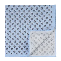 Clearance Amanda Christensen Pocket Square - Sky blue melange