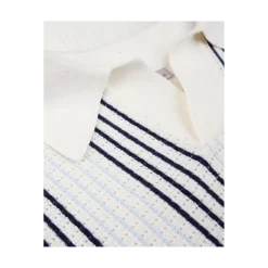 Sale Stenströms Poo Shirt Knitted Stripe - Offwhite Stripe
