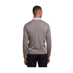 Best Stenströms Pullover Knitted V-Neck Merino Wool - Light Brown