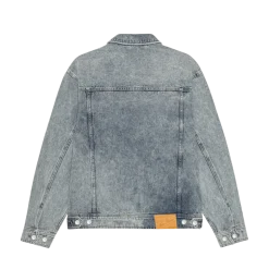 Discount Les Deux Ray Ice Bue Denim Jacket - ight Ice Bue Wash