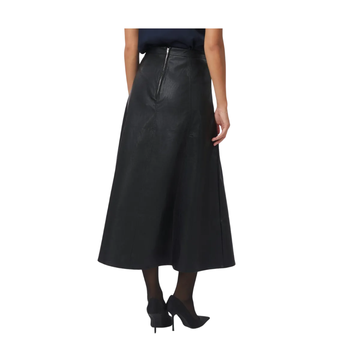 Best Neo Noir Raya Faux Leather Skirt - Black