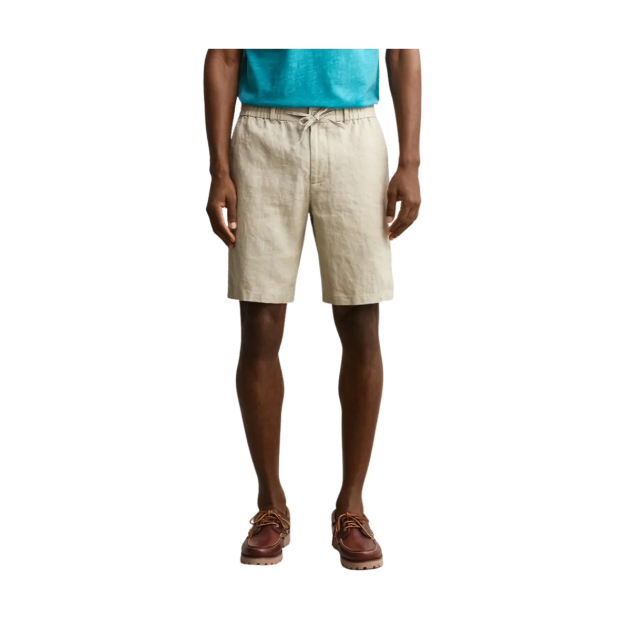 New Gant Reg inen D hort - Oat Beige