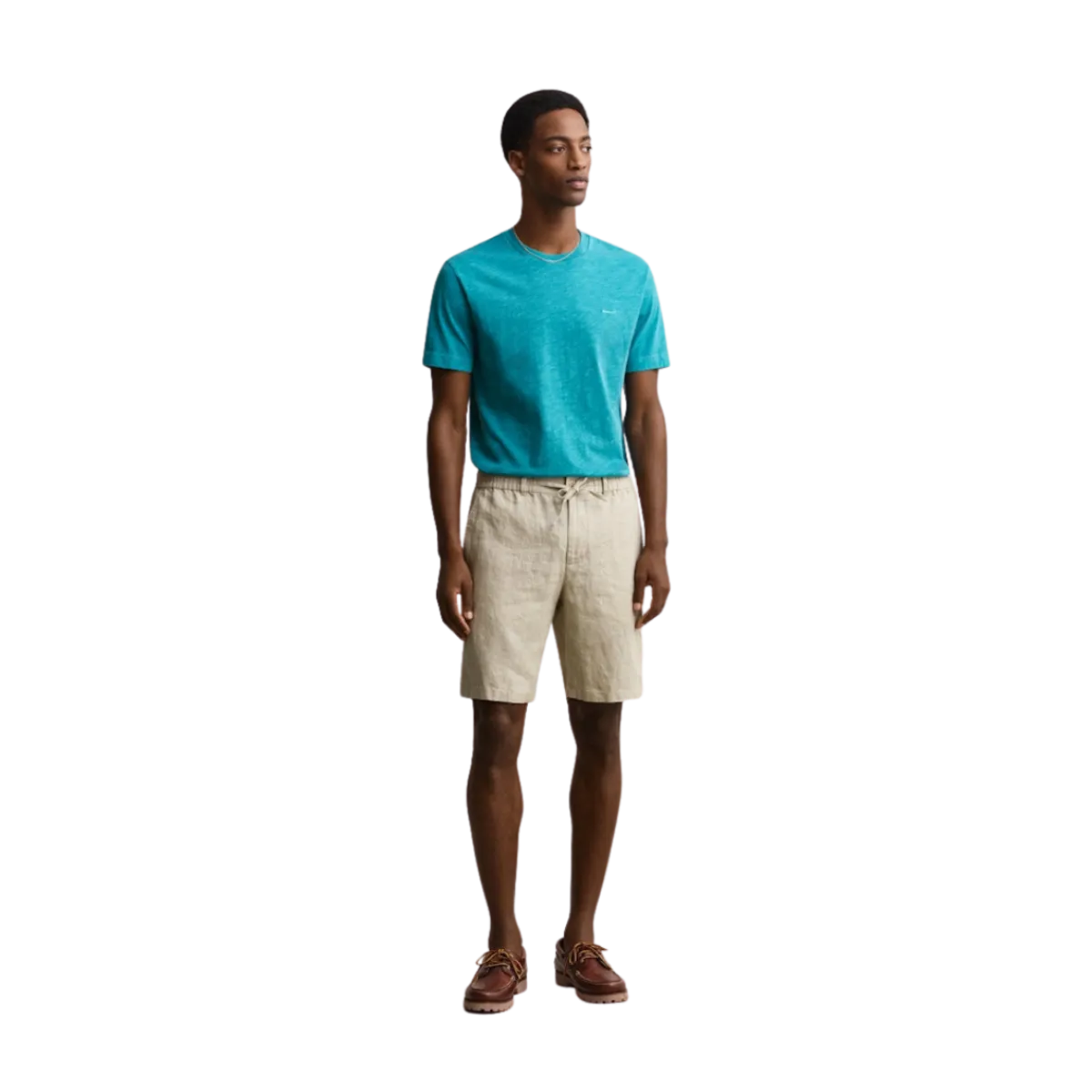 New Gant Reg inen D hort - Oat Beige