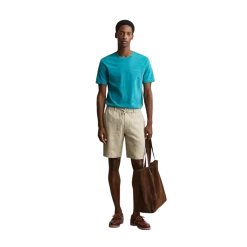 New Gant Reg inen D hort - Oat Beige