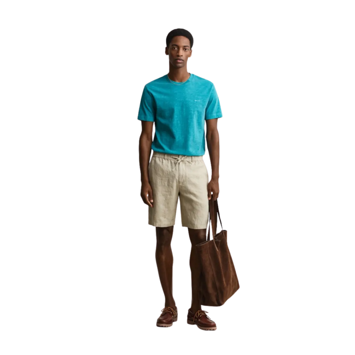 New Gant Reg inen D hort - Oat Beige