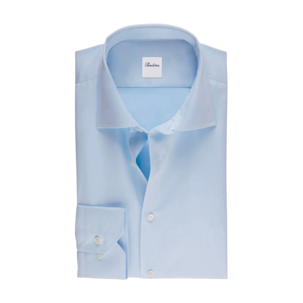 Outlet Stenströms Regular C77 RM Cuff - Light Blue