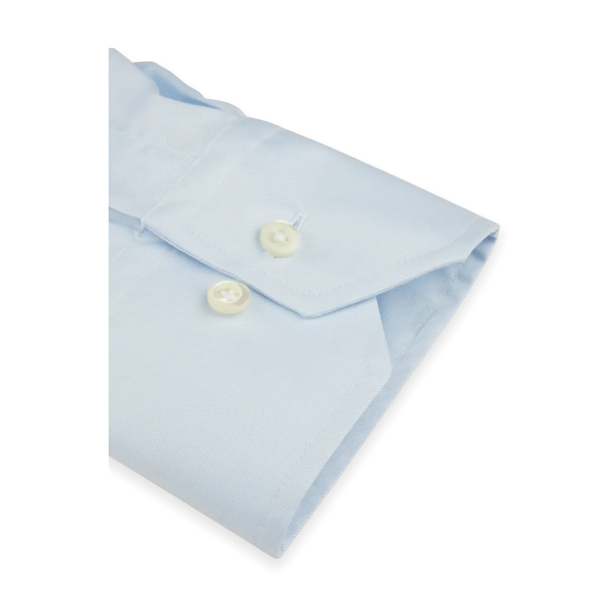 Outlet Stenströms Regular C77 RM Cuff - Light Blue