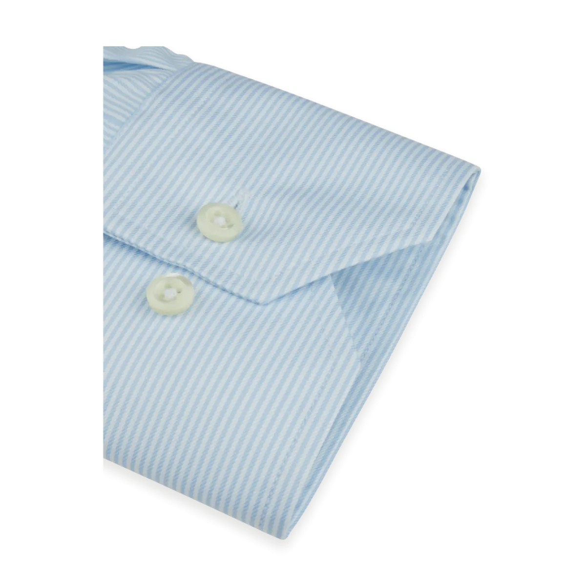 Sale Stenströms Regular C77 RM Cuff - Light Blue Stripe