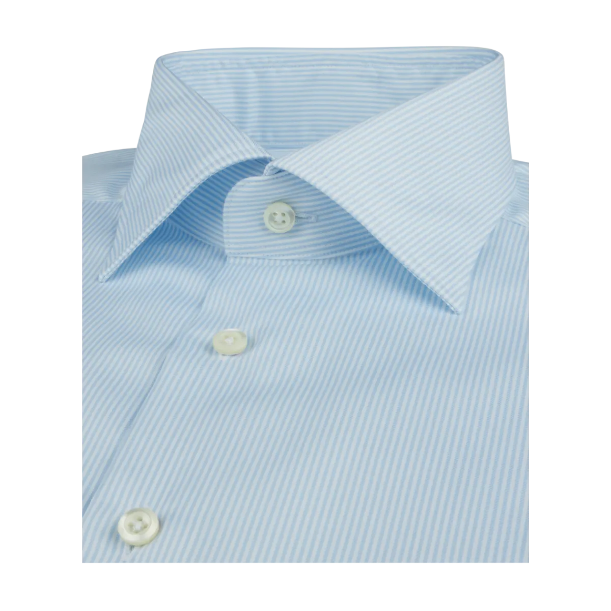 Sale Stenströms Regular C77 RM Cuff - Light Blue Stripe