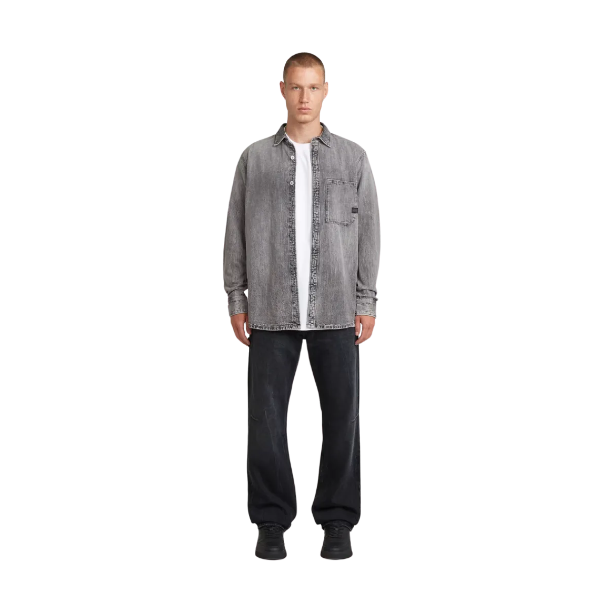 Hot G-star raw Reguar 1-pkt hirt - un Faded Oyter he