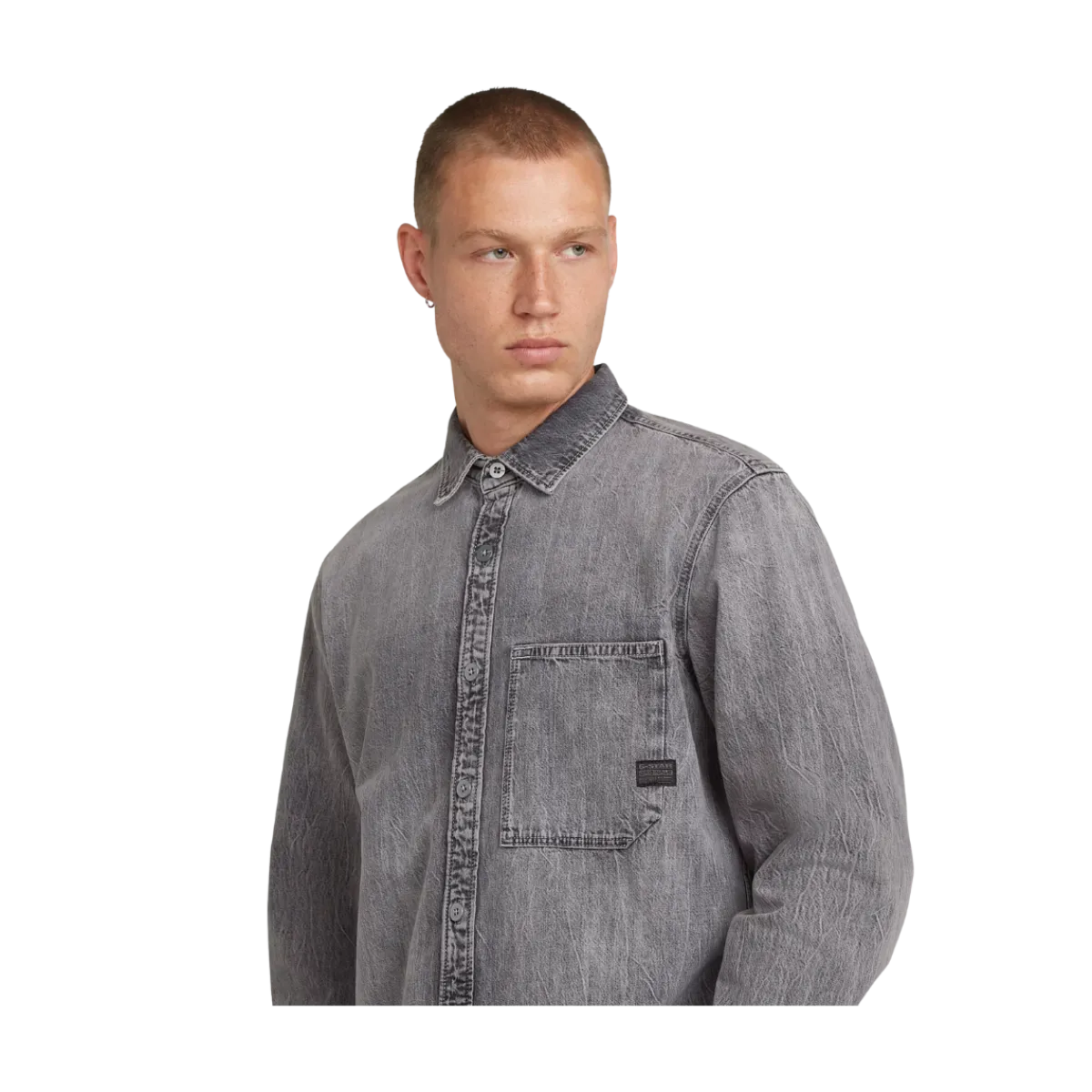 Hot G-star raw Reguar 1-pkt hirt - un Faded Oyter he