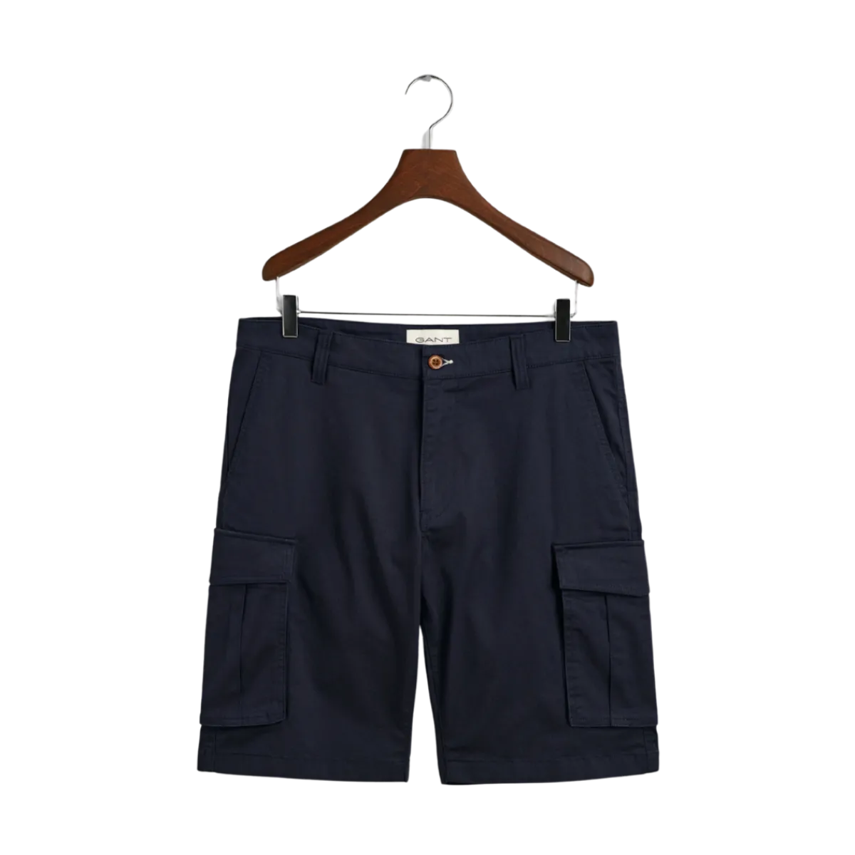 New Gant Relaxed Twill Cargo Shorts - Marine