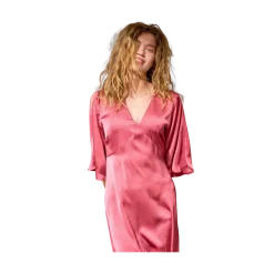 Sale Neo Noir Remara Heavy Sateen Dress - Cherry Pink