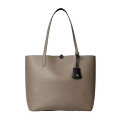 Clearance Lauren Reversible Medium Tote - Black/Taupe