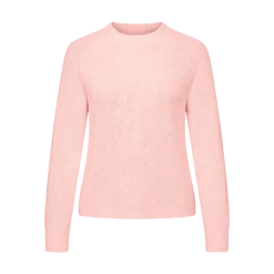 Best Gant Ribbed Knit Cotton C-Neck - Apricot Pink