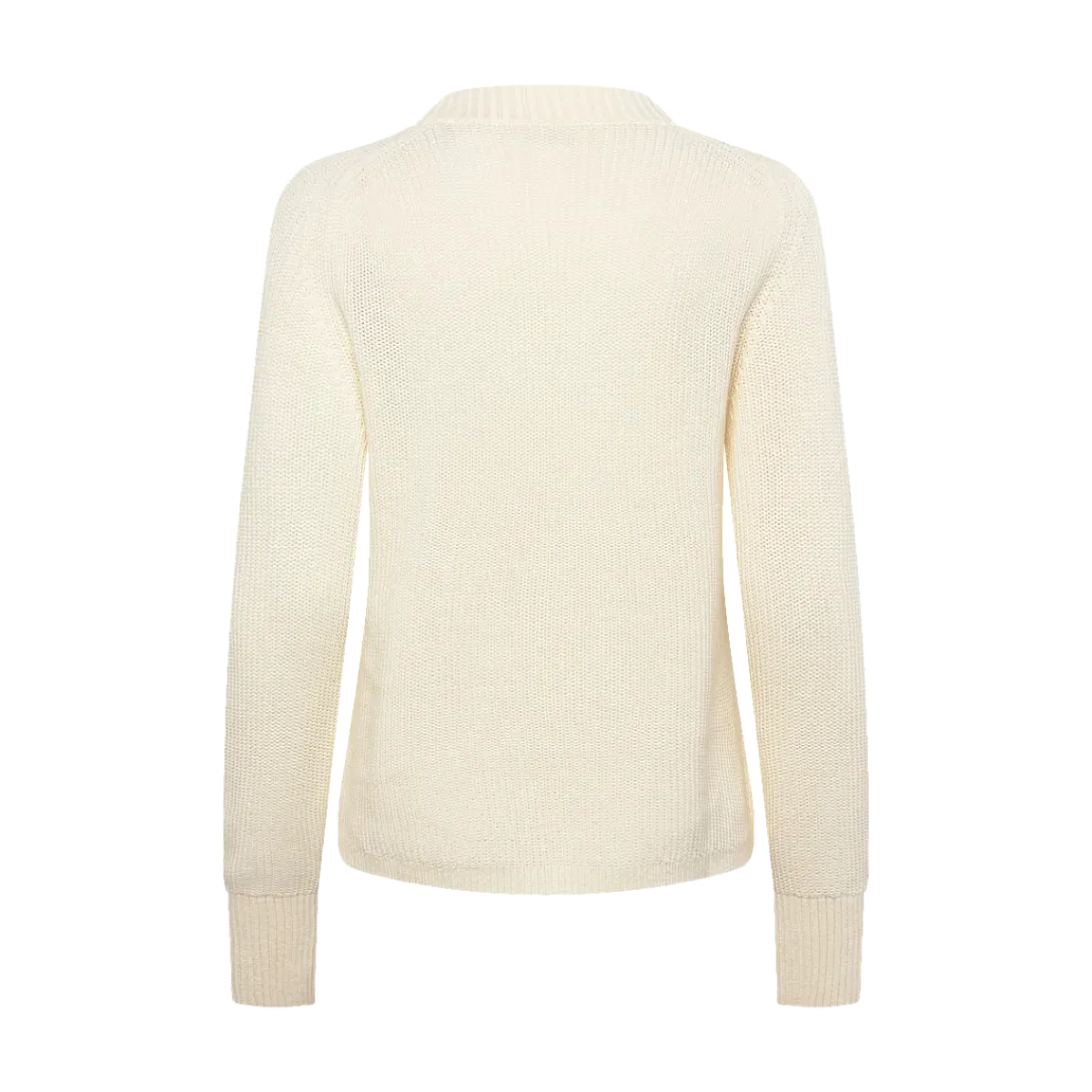 Sale Gant Ribbed Knit Cotton C-Neck - Crea