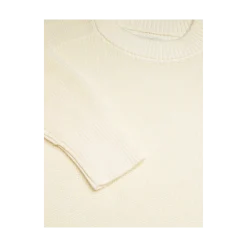 Sale Gant Ribbed Knit Cotton C-Neck - Crea