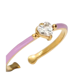 My Jewellery Ring Fine Lilac Strass - Gold
