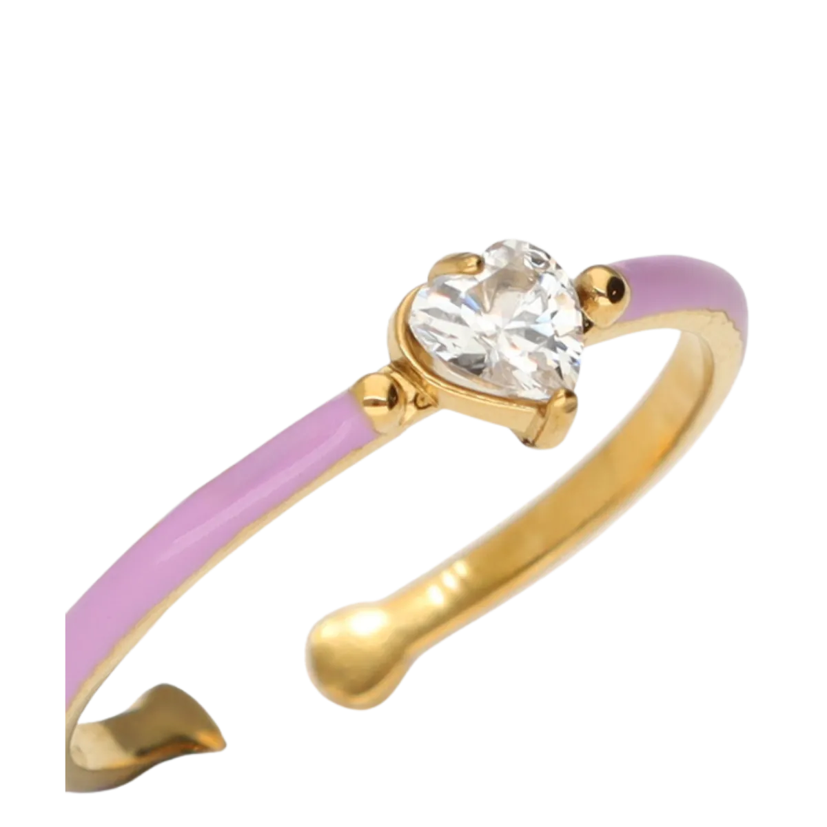 My Jewellery Ring Fine Lilac Strass - Gold