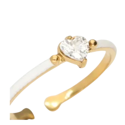 My Jewellery Ring Fine White Strass - Gold