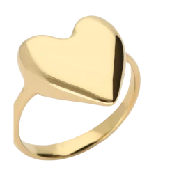 Clearance My Jewellery Ring Heart Os - Gold