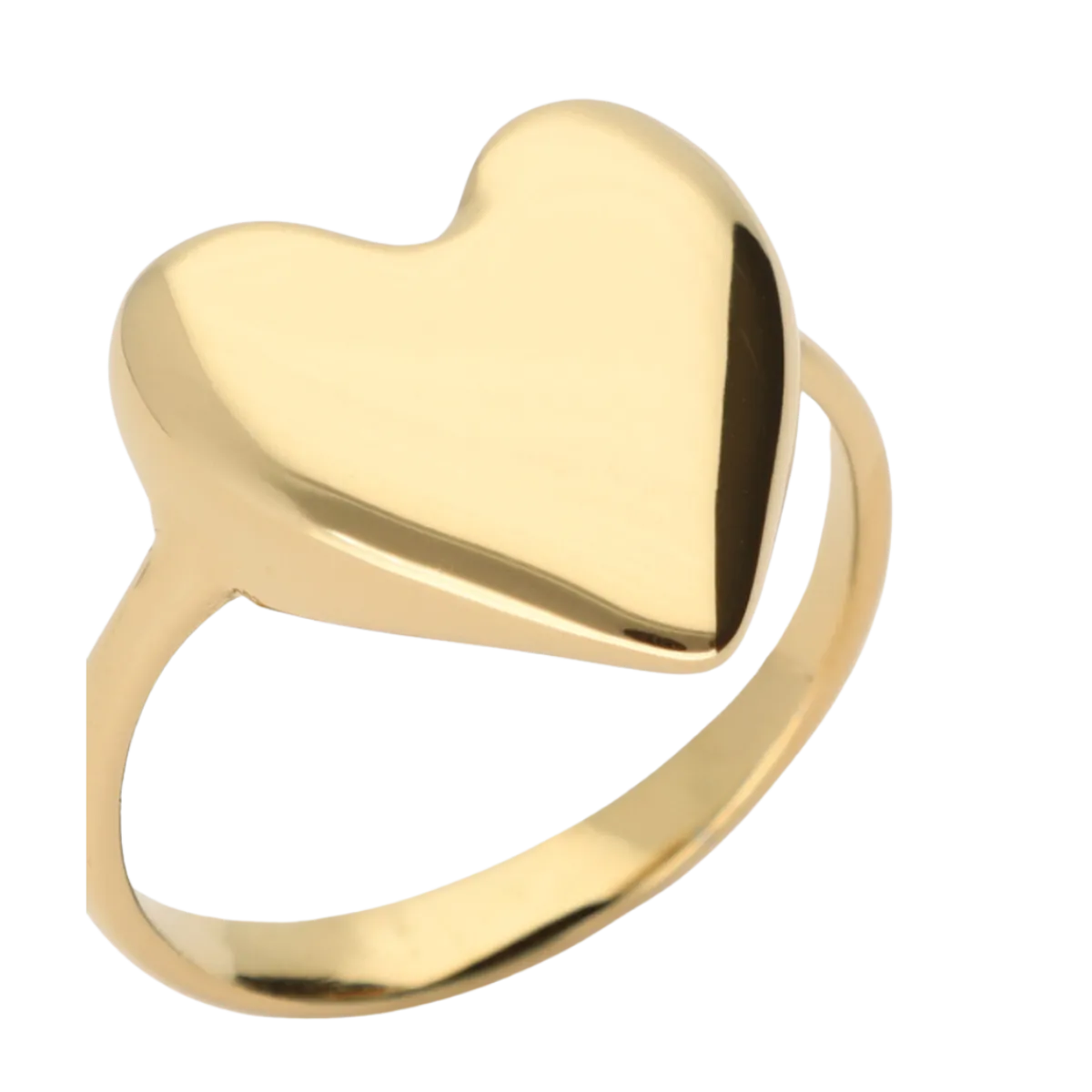 Clearance My Jewellery Ring Heart Os - Gold