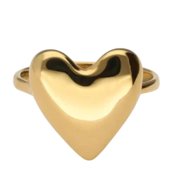 Clearance My Jewellery Ring Heart Os - Gold