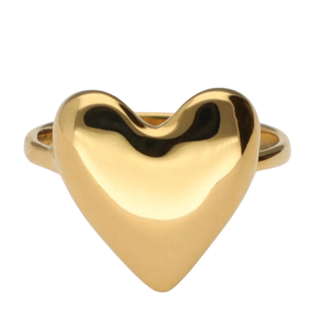 Clearance My Jewellery Ring Heart Os - Gold