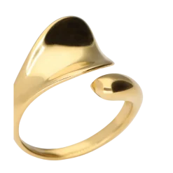 Discount My Jewellery Ring Hollow Os - Gold